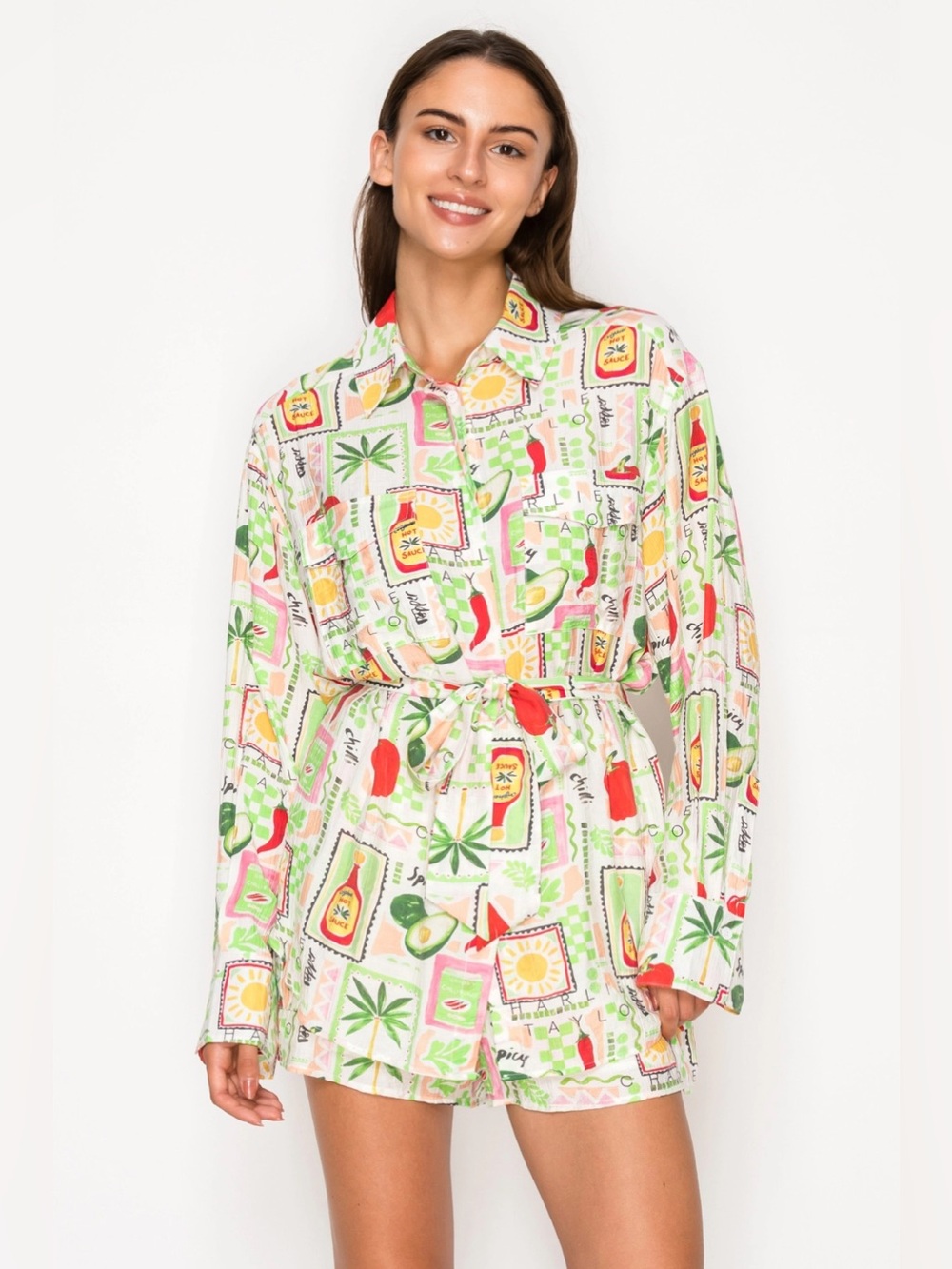 NWT Pepper Parea Shorts Set